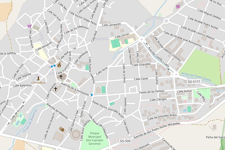 Plano de la zona de El Espinar, donde está Belpin CB